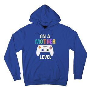 On A Mother Level Up Mothers Day Gamer Mom Retro Controller Gift Hoodie