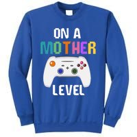 On A Mother Level Up Mothers Day Gamer Mom Retro Controller Gift Sweatshirt