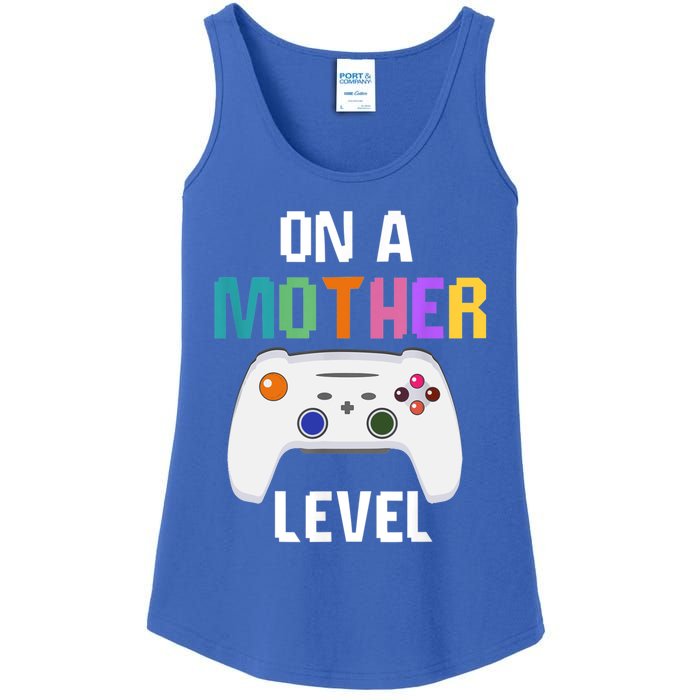 On A Mother Level Up Mothers Day Gamer Mom Retro Controller Gift Ladies Essential Tank