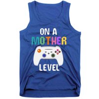 On A Mother Level Up Mothers Day Gamer Mom Retro Controller Gift Tank Top