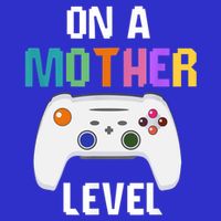 On A Mother Level Up Mothers Day Gamer Mom Retro Controller Gift Short Acrylic Beanie