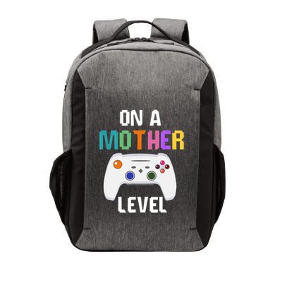 On A Mother Level Up Mothers Day Gamer Mom Retro Controller Gift Vector Backpack