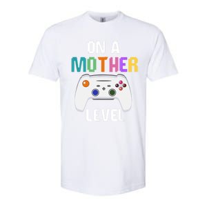 On A Mother Level Up Mothers Day Gamer Mom Retro Controller Gift Softstyle CVC T-Shirt