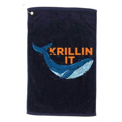 Ocean Animal Marine Biology Humpback Whale Squad Graphics Platinum Collection Golf Towel