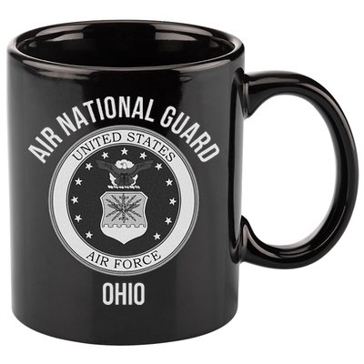 Ohio Air National Guard 11oz C Handle Ceramic Mug