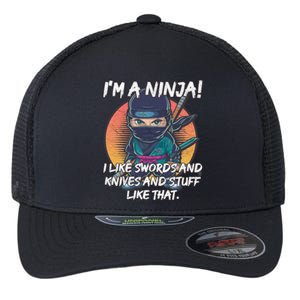 Only A Ninja Can Stop A Ninja Flexfit Unipanel Trucker Cap