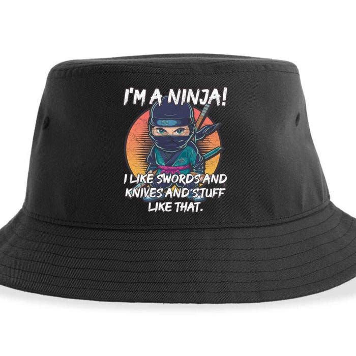 Only A Ninja Can Stop A Ninja Sustainable Bucket Hat