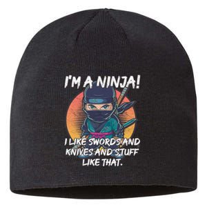 Only A Ninja Can Stop A Ninja Sustainable Beanie