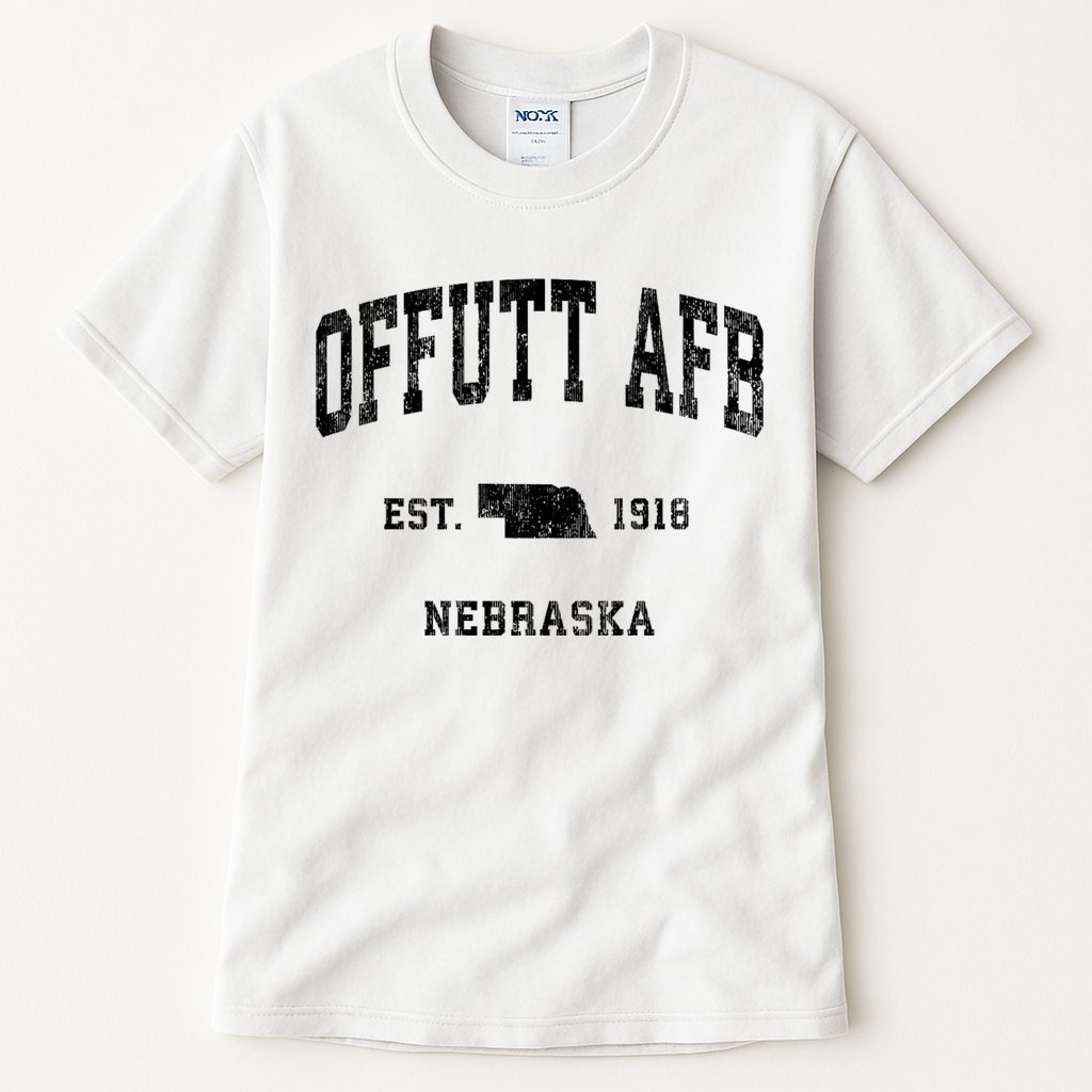 Offutt Afb Nebraska Ne Vintage Established Athletic Sports Design Tall T-Shirt