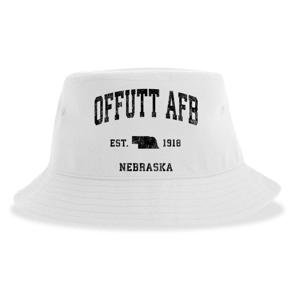 Offutt Afb Nebraska Ne Vintage Established Athletic Sports Design Sustainable Bucket Hat