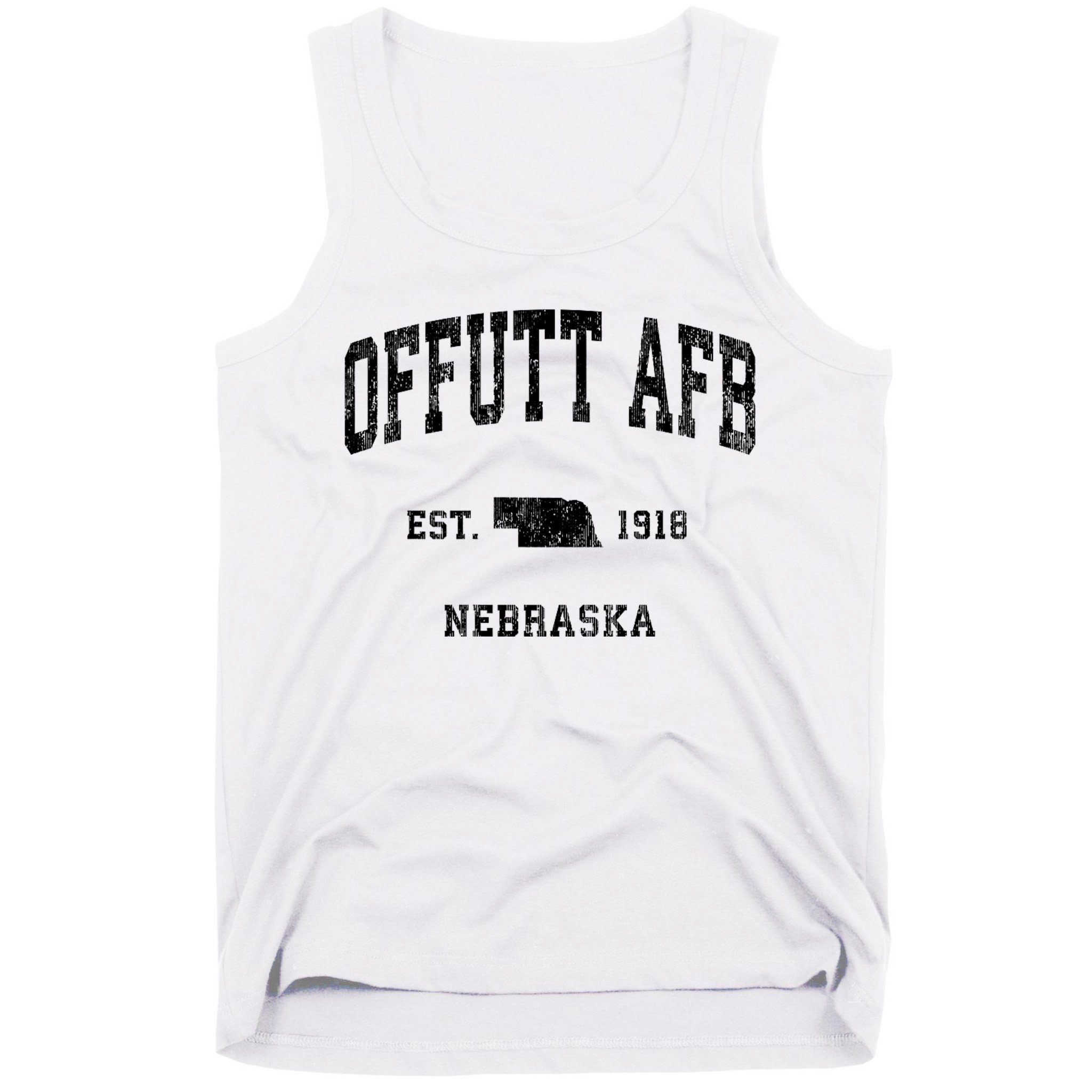 Offutt Afb Nebraska Ne Vintage Established Athletic Sports Design Tank Top