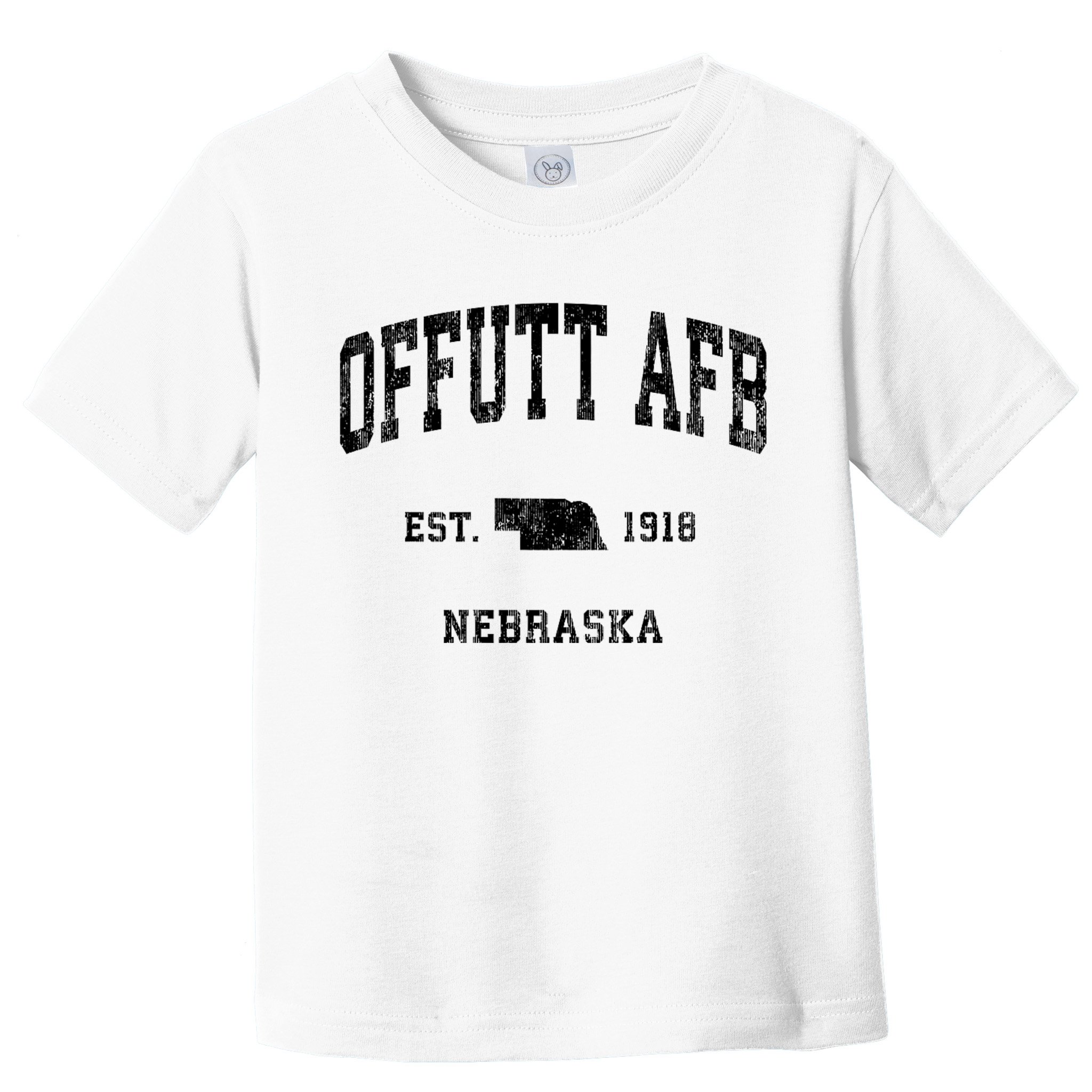 Offutt Afb Nebraska Ne Vintage Established Athletic Sports Design Toddler T-Shirt
