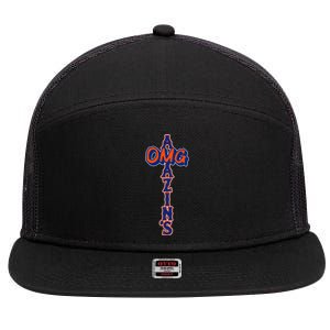 Omg AmazinS New York Baseball 7 Panel Mesh Trucker Snapback Hat