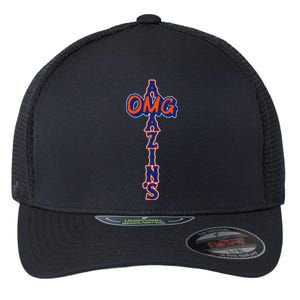 Omg AmazinS New York Baseball Flexfit Unipanel Trucker Cap