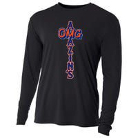 Omg AmazinS New York Baseball Cooling Performance Long Sleeve Crew