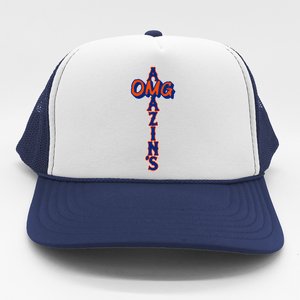 Omg AmazinS New York Baseball Trucker Hat