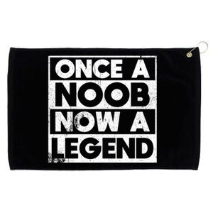 Once A Noob Now A Legend Funny Gamer Video Games Gaming N Gift Grommeted Golf Towel