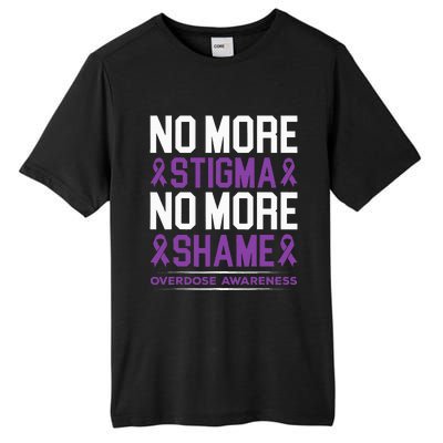 Overdose Awareness No More Stigma No More Shame Addiction Tall Fusion ChromaSoft Performance T-Shirt