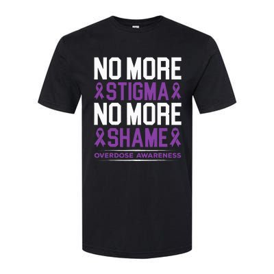 Overdose Awareness No More Stigma No More Shame Addiction Softstyle CVC T-Shirt