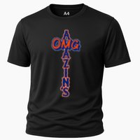 Omg AmazinS New York Baseball Cooling Performance Crew T-Shirt