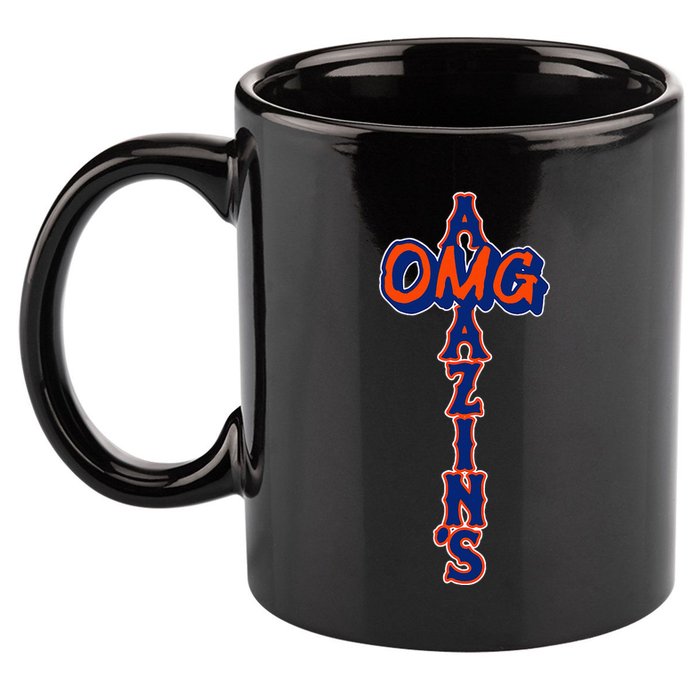 Omg AmazinS New York Baseball 11oz C Handle Ceramic Mug