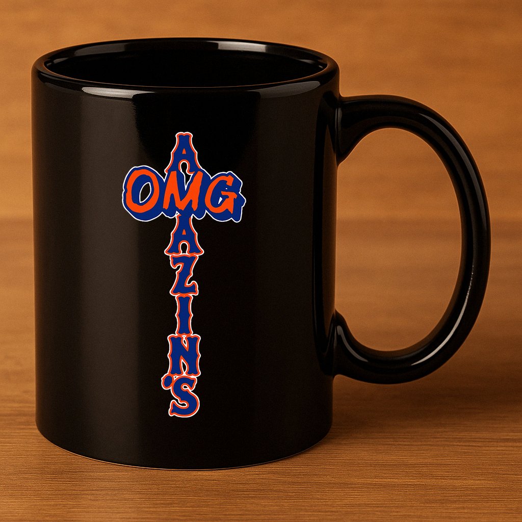 Omg AmazinS New York Baseball 11oz C Handle Ceramic Mug