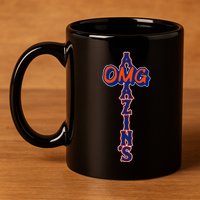 Omg AmazinS New York Baseball 11oz C Handle Ceramic Mug