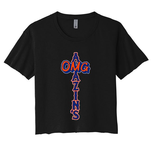 Omg AmazinS New York Baseball Crop Top