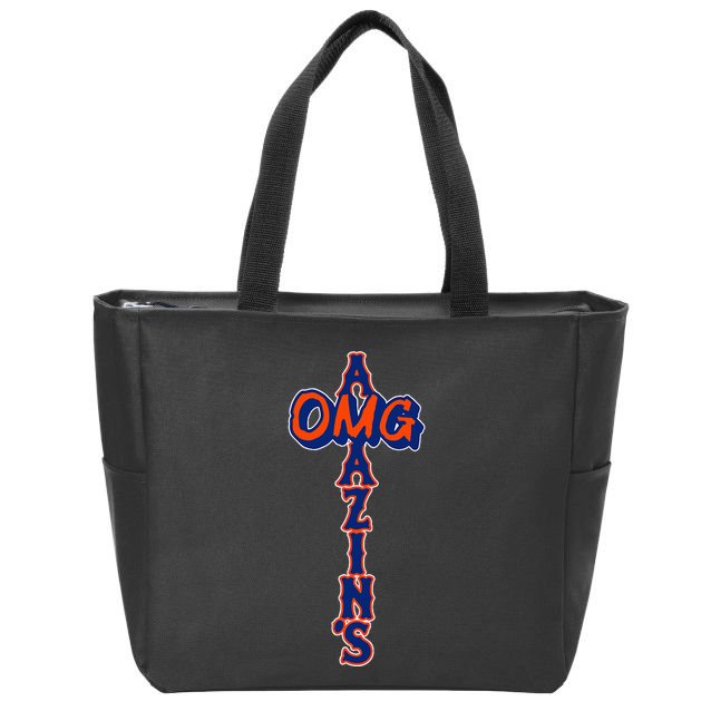 Omg AmazinS New York Baseball Zip Tote Bag