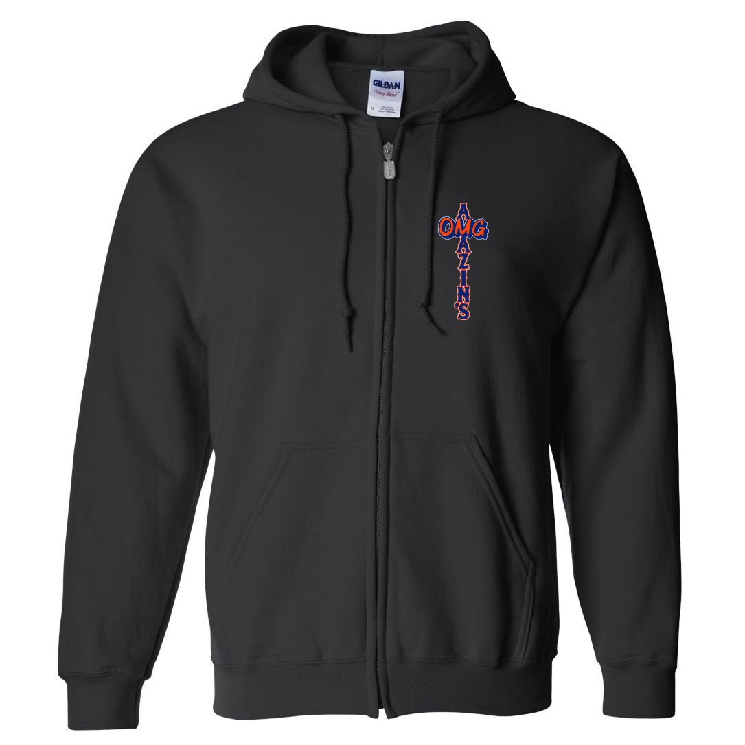 Omg AmazinS New York Baseball Full Zip Hoodie