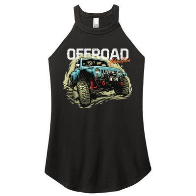Offroad Adventure Off Roading Offroad 4x4 Suv Women's Perfect Tri Rocker Tank