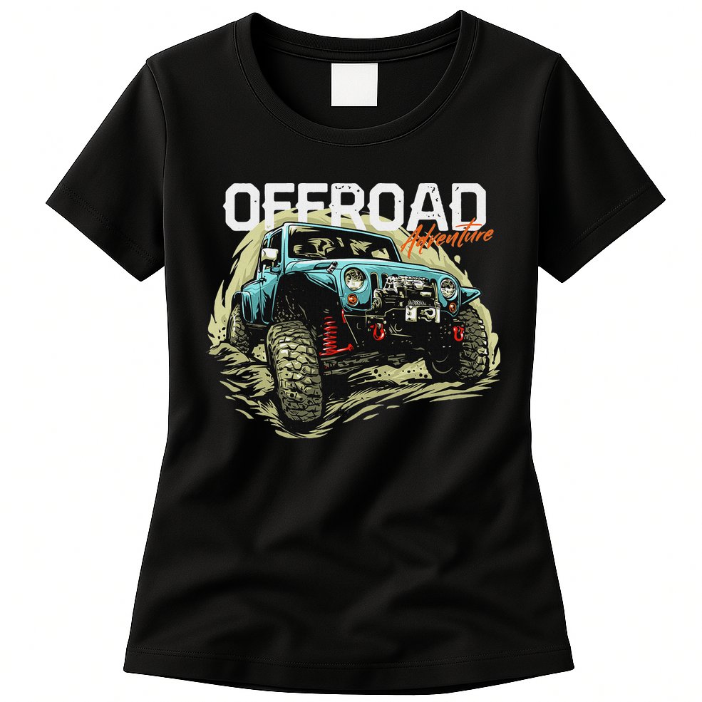 Offroad Adventure Off Roading Offroad 4x4 Suv Womens T-Shirt