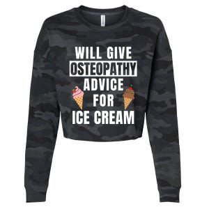 Osteopathy Advice Osteopathic Medicine Osteopath Gift Cropped Pullover Crew