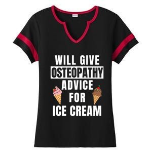 Osteopathy Advice Osteopathic Medicine Osteopath Gift Ladies Halftime Notch Neck Tee