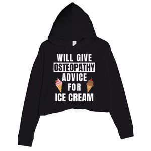 Osteopathy Advice Osteopathic Medicine Osteopath Gift Crop Fleece Hoodie