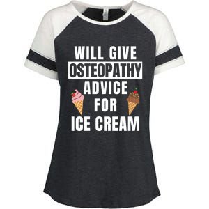 Osteopathy Advice Osteopathic Medicine Osteopath Gift Enza Ladies Jersey Colorblock Tee