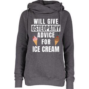 Osteopathy Advice Osteopathic Medicine Osteopath Gift Womens Funnel Neck Pullover Hood