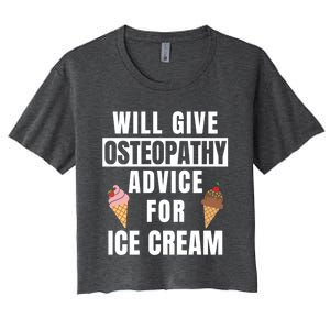 Osteopathy Advice Osteopathic Medicine Osteopath Gift Women's Crop Top Tee