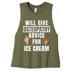 Osteopathy Advice Osteopathic Medicine Osteopath Gift Women's Racerback Cropped Tank