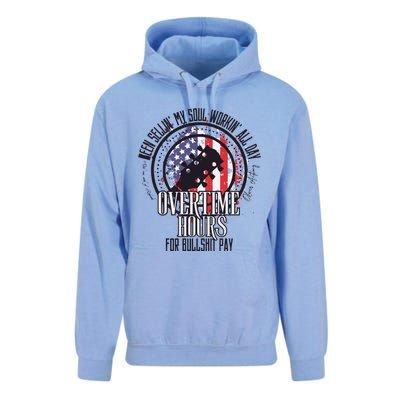 Oliver Anthony Overtime Hours For Bullshit Pay Rich Men North Of Richmond Unisex Surf Hoodie