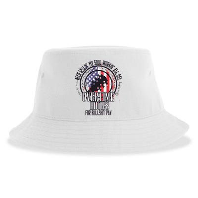 Oliver Anthony Overtime Hours For Bullshit Pay Rich Men North Of Richmond Sustainable Bucket Hat