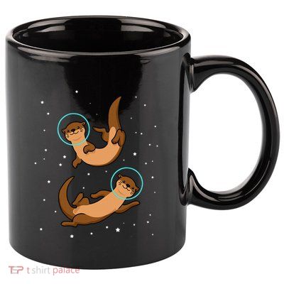 Otter Astronaut Otter Gift Women Space Sea Otter 11oz C Handle Ceramic Mug