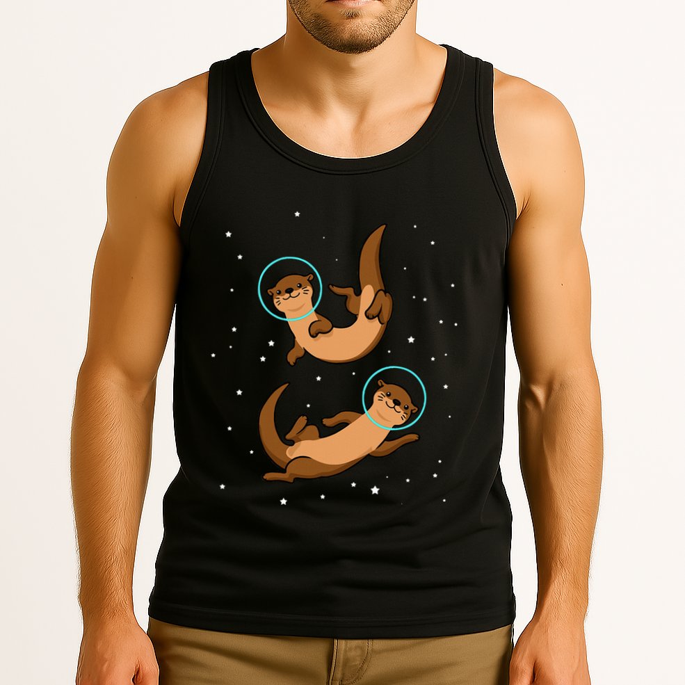 Otter Astronaut Otter Gift Women Space Sea Otter Tank Top