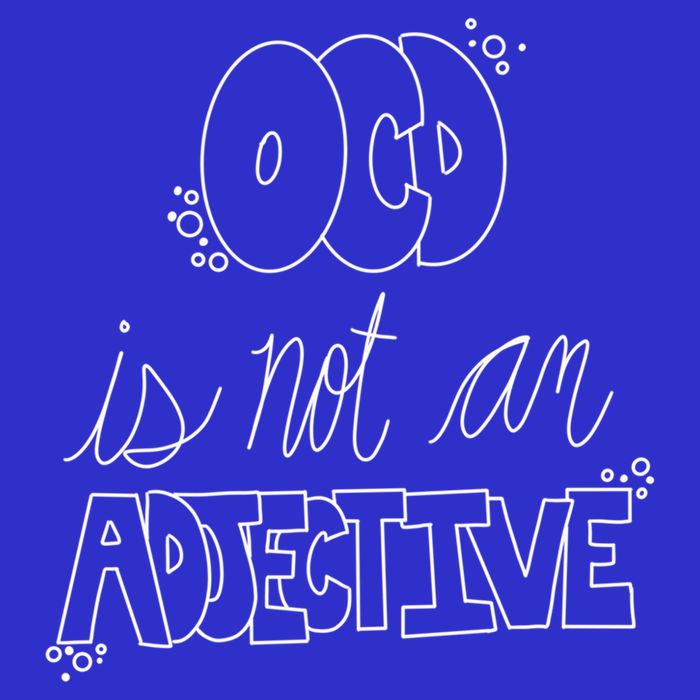 Ocd Awareness Ocd Is Not An Adjective Tal Health Meaningful Gift Short Acrylic Beanie