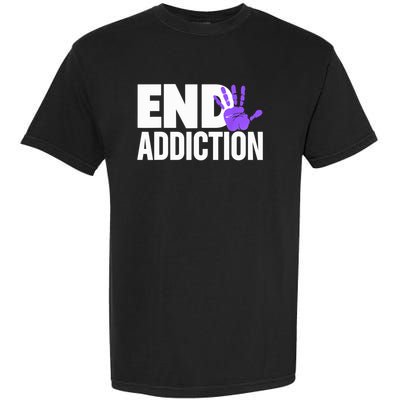 Overdose Awareness Overdose Awareness End Addiction Garment-Dyed Heavyweight T-Shirt