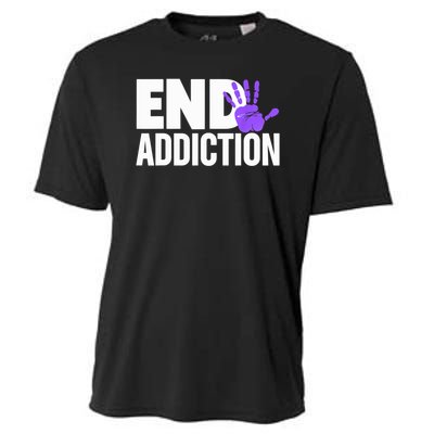 Overdose Awareness Overdose Awareness End Addiction Cooling Performance Crew T-Shirt