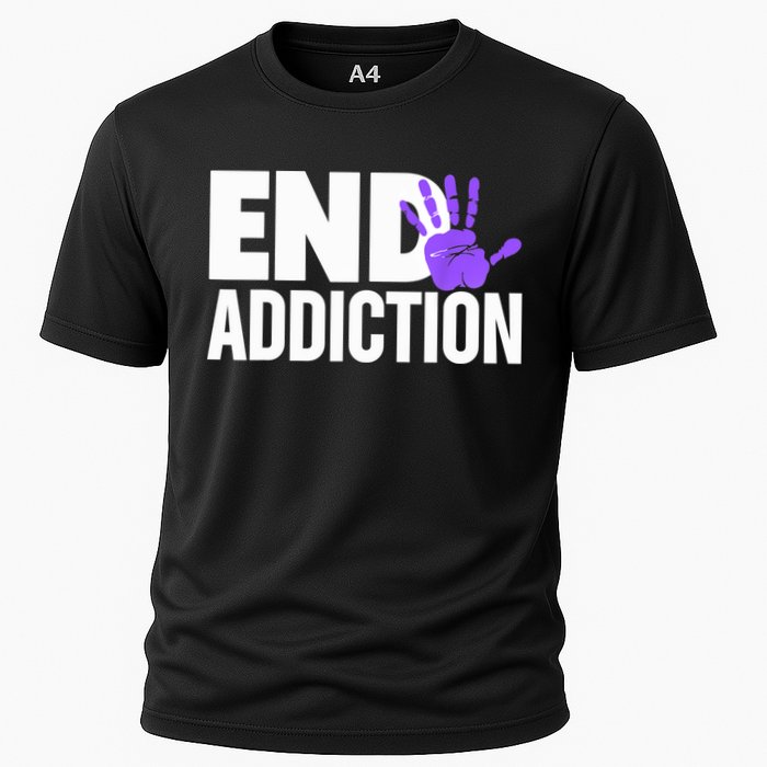Overdose Awareness Overdose Awareness End Addiction Cooling Performance Crew T-Shirt