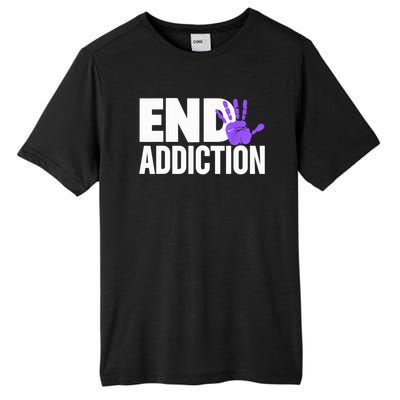 Overdose Awareness Overdose Awareness End Addiction Tall Fusion ChromaSoft Performance T-Shirt