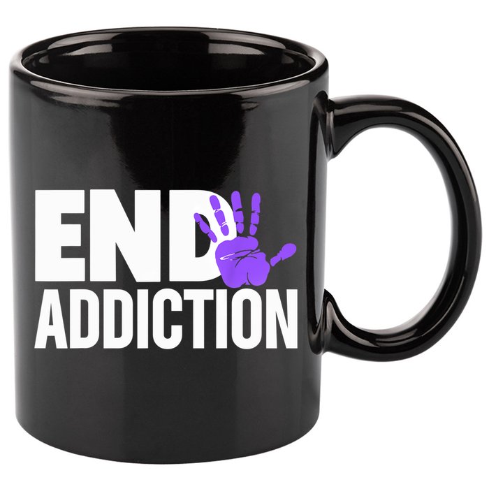 Overdose Awareness Overdose Awareness End Addiction 11oz C Handle Ceramic Mug