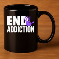 Overdose Awareness Overdose Awareness End Addiction 11oz C Handle Ceramic Mug